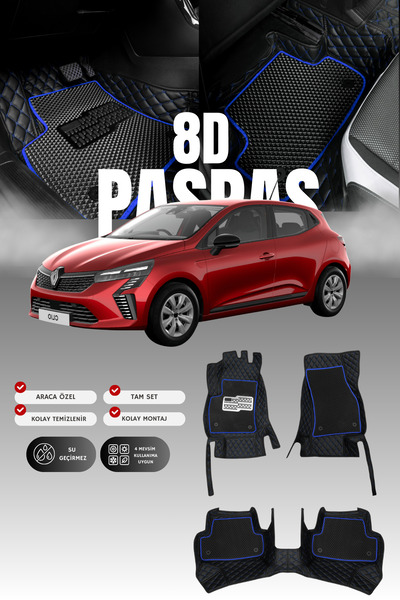 stiloto Renault Clio 5 Hatchback Benzinli (2019 ve sonrası) 8D Deri Havuzlu O...