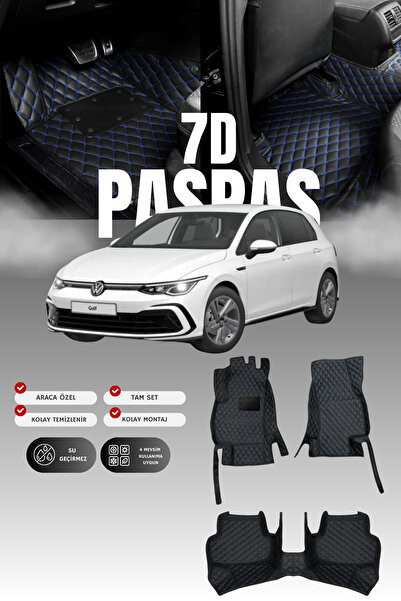 stiloto Volkswagen Golf 8 Gasoline (2021 and Later) 7D Leather Pool-Type Car ...