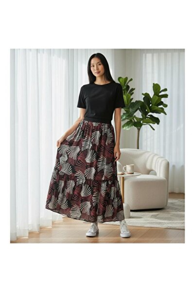 OwenLife تنورة من الشيفون من أوين لايف مقاس قياسي تناسب المقاسات 38 40 42 44 46 48 50 52