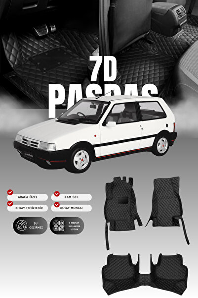 stiloto سجادة أرضية للسيارة من الجلد لسيارة فيات أونو (1994-2001) طراز 7D |  ...