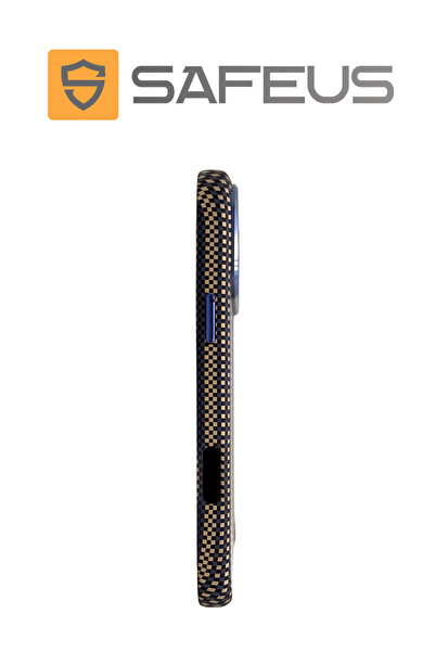 SAFEUS iPhone 17 Pro Max Carbon Fiber Magsafe Compatible Hard Shockproof Premium Case