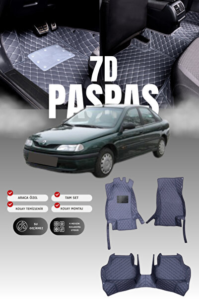 stiloto سجادة أرضية للسيارة من الجلد لرينو لاجونا 1 (1994-2001) طراز 7D |   ح...