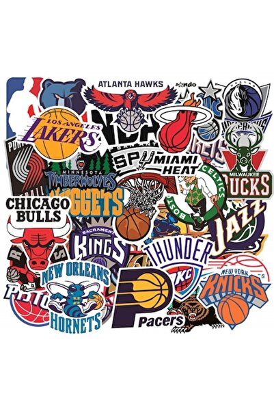 OEM Set de 32 de autocolante impermeabile din PVC, NBA Basketball All Stars, ...