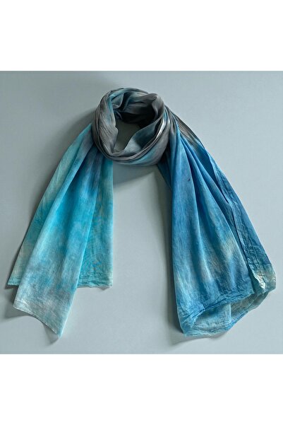 LEİLA Created by Cdesign El Yapımı Batik Desen %100 Pamuk Şal – Tek Üretim, E...