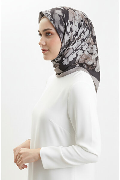 sefamerve Κεχριμπαρένιο κασκόλ με σχέδιο 70325-12 Βιζόν