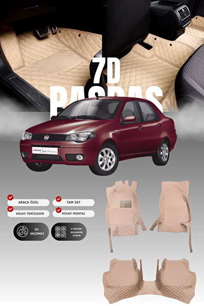 stiloto Fiat Albea (2002-2012) 7D Deri Havuzlu Oto Paspas | Tam Koruma,Araca ...