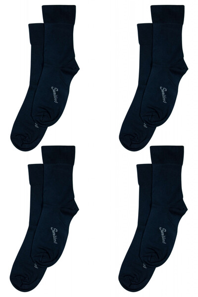 Overall Set 4 perechi de șosete medicale cu Lycra, pentru diabetici, femei - Bleumarin, 36-40