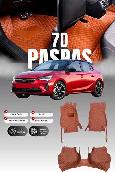 stiloto سجادة أرضية جلدية لسيارة أوبل كورسا إف (2019 وما بع ذلك) طراز 7D |   ...