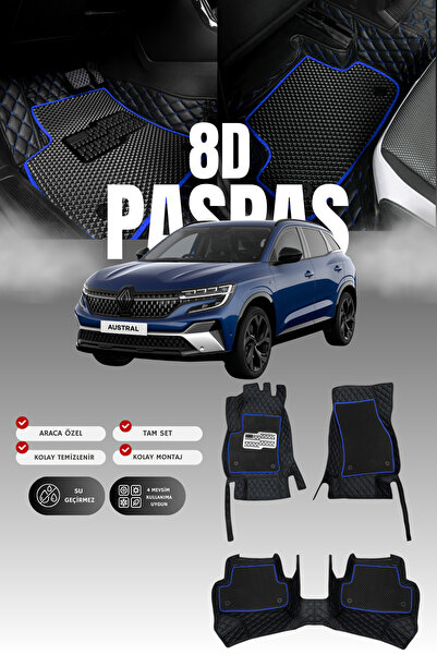 stiloto Renault Austral Benzinli / Mild Hibrit (2023 ve sonrası) 8D Deri Havu...