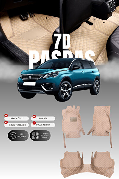 stiloto دواسة سيارة جلدية سباعية الأبعاد لبيجو 5008 (2017-2020) |   حماية كام...