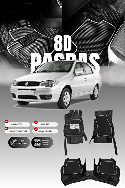 stiloto Fiat Albea (2002-2012) 8D Deri Havuzlu Oto Paspas | Tam Koruma,Araca ...
