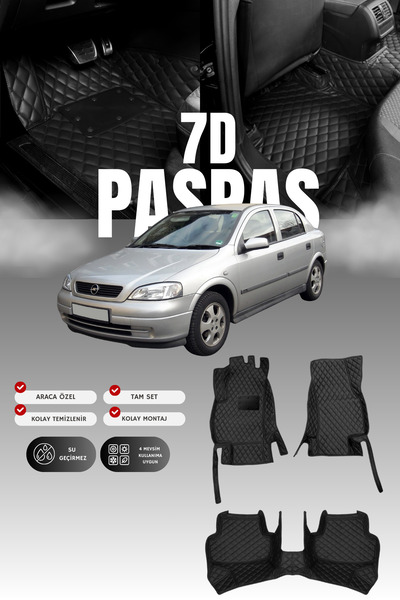 stiloto دواسة سيارة جلدية لسيارة أوبل أسترا جي (1998-2004) طراز 7D |   حماية ...