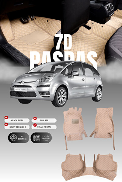 stiloto سجادة أرضية للسيارة من الجلد لسيتروين سي4 بيكاسو (2006-2013) 7D |   ح...