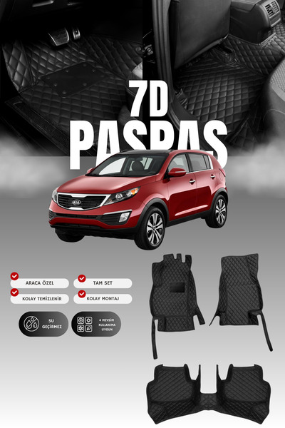 stiloto دواسة سيارة جلدية سباعية الأبعاد لكيا سبورتاج (2011-2015) |   حماية ك...