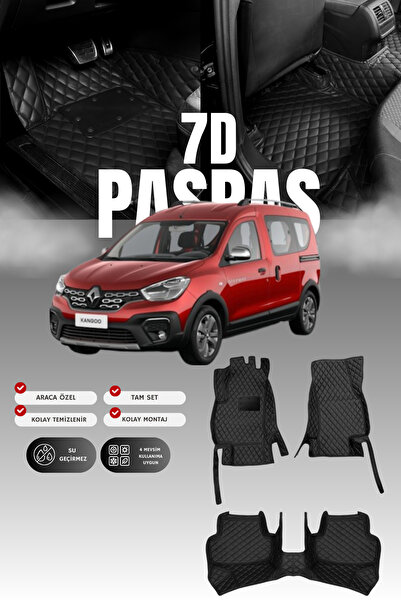 stiloto سجادة أرضية للسيارة من الجلد بتصميم حوض السباحة لرينو كانجو (2009-202...