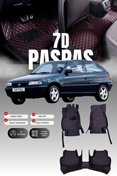 stiloto سجادة أرضية جلدية للسيارة أوبل أسترا إف (2000-2006) 7D |   حماية كامل...