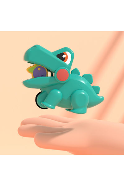 Ominii 9pcs Pocket Dinosaur Toy Car Training Grasping Skills, Early Education, Crawling Development,