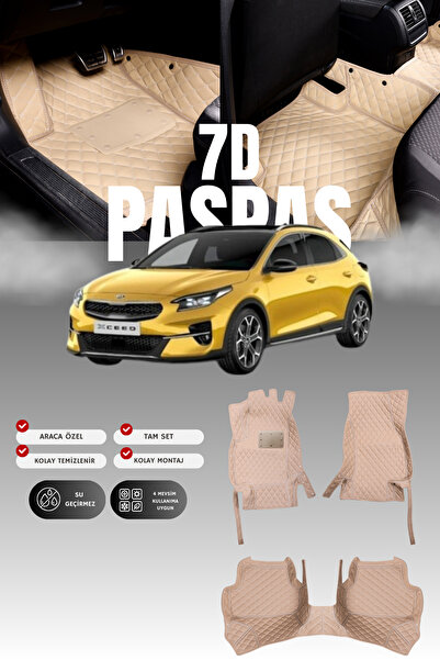 stiloto سجادة أرضية للسيارة من الجلد بتصميم حوض السباحة لسيارة كيا إكسيد (201...