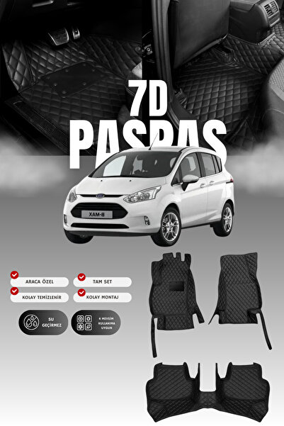 stiloto سجادة أرضية جلدية للسيارة فورد بي-ماكس (2012-2017) بتصميم حوض سباحة |...