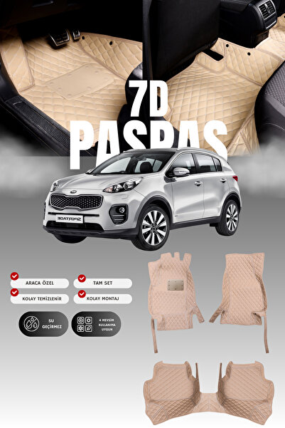 stiloto دواسة سيارة جلدية سباعية الأبعاد لكيا سبورتاج (2016-2021) |   حماية ك...