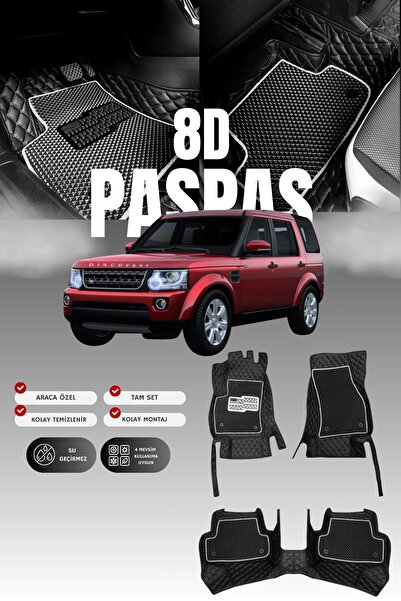 stiloto سجادة أرضية جلدية لسيارة لاند روفر ديسكفري 4 (2009-2016) 8D |   حماية...