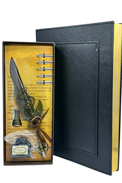 Mikro Gilded Honor Book - Wedding Book, with Dip Pen Set