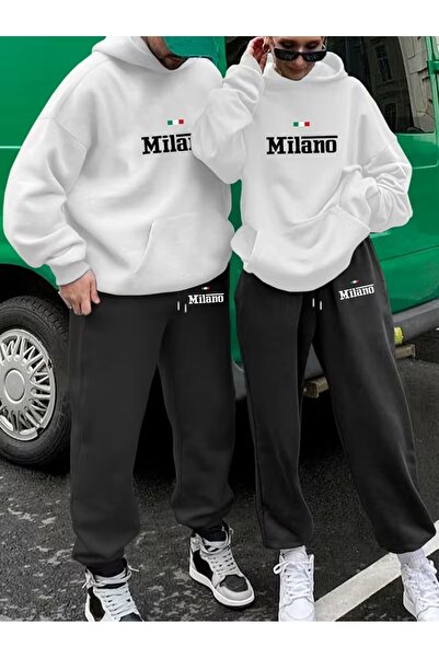 Flaubert -Unisex Printed Milano Oversized Sweater and Sweatpants 2-Piece Set