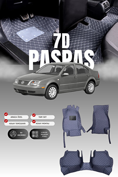 stiloto فولكس فاجن بورا (1999-2005) سجادة أرضية للسيارة من الجلد 7D |   حماية...