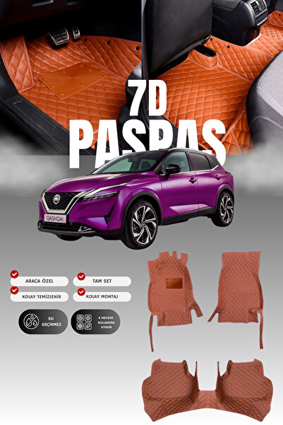 stiloto سجادة أرضية جلدية لسيارة نيسان قاشقاي إي-باور (2021 وما بعدها) بتصميم...