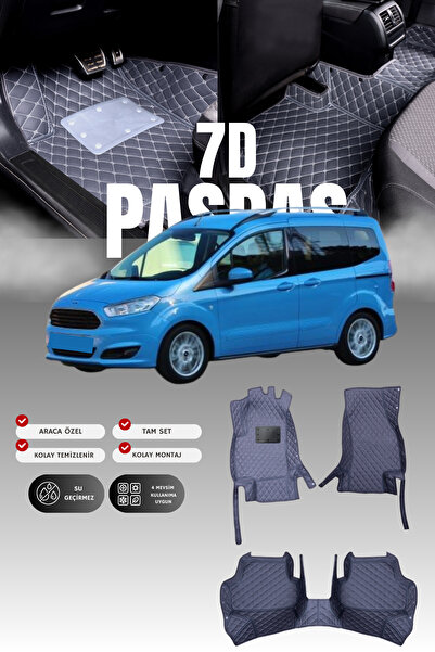 stiloto فرشة أرضية جلدية للسيارة فورد تورنيو كورير (2014-2023) 7D |   حماية ك...