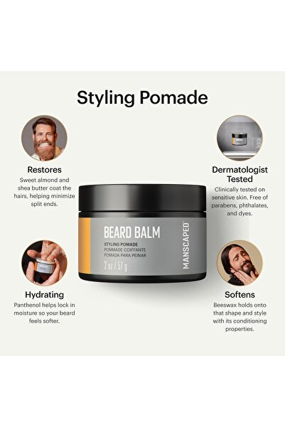 Manscaped Beard Balm, UltraPremium Styling Pomade (1.4 oz)