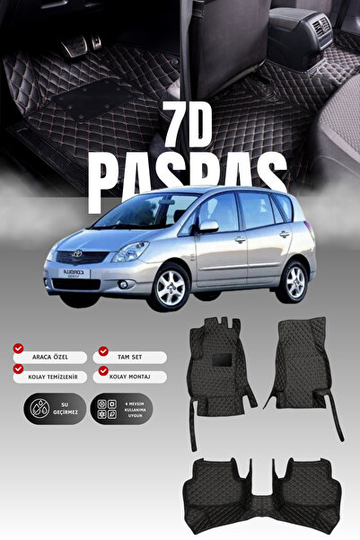 stiloto دواسة سيارة تويوتا كورولا فيرسو (2001-2004) من الجلد بتصميم حوض سباحة...