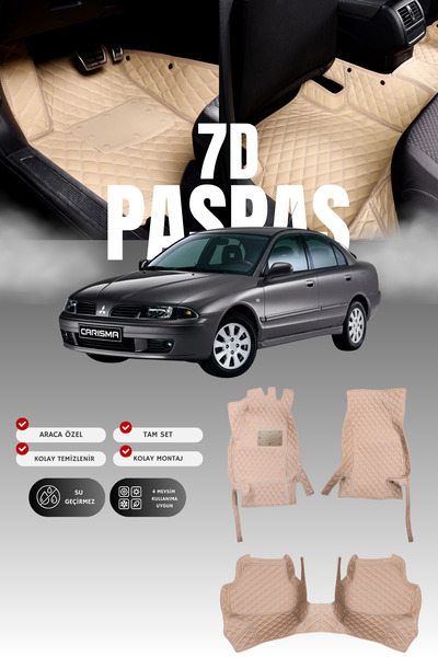 stiloto سجادة أرضية جلدية للسيارة ميتسوبيشي كاريزما (1995-2004) 7D |   حماية ...