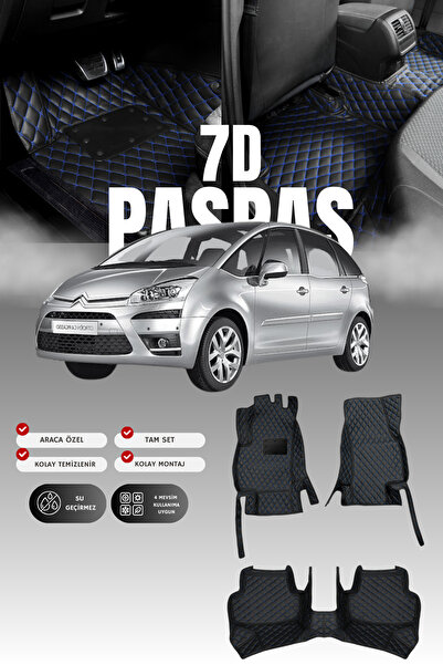 stiloto سجادة أرضية للسيارة من الجلد لسيتروين سي4 بيكاسو (2006-2013) 7D |   ح...