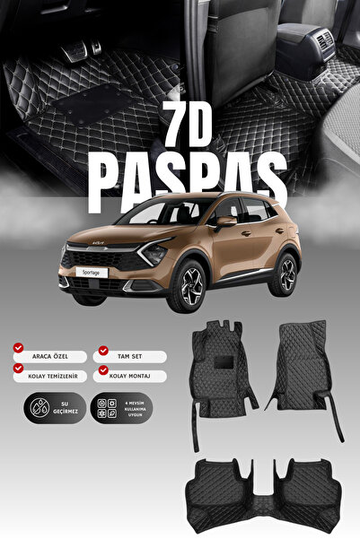 stiloto سجادة أرضية جلدية لسيارة كيا سبورتاج (2021 وما بعدها) بتصميم حوض سباح...