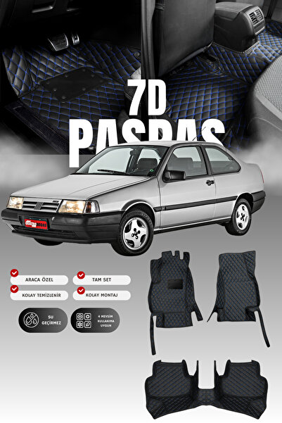 stiloto سجادة أرضية للسيارة من الجلد لسيارة فيات تيمبرا (1991-1999) 7D |   حم...