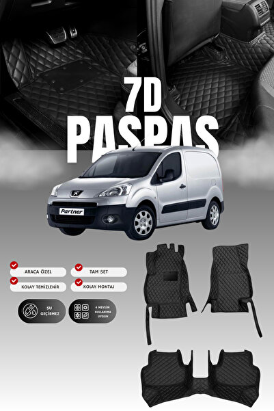 stiloto دواسة سيارة جلدية سباعية الأبعاد لبيجو بارتنر (2012-2018) |   حماية ك...