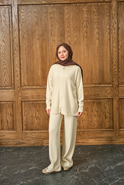 LOCCO Γυναικεία κρέμα πλεκτών ενδυμάτων με αυτοσχεδιασμό