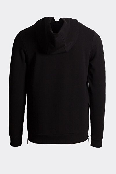 NCS Men's Sweatshirt Hooded Side Zipper Detailed Sportswear Black 1658