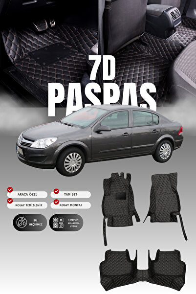 stiloto دواسة سيارة جلدية لسيارة أوبل أسترا إتش سيدان (2004-2010) طراز 7D |  ...