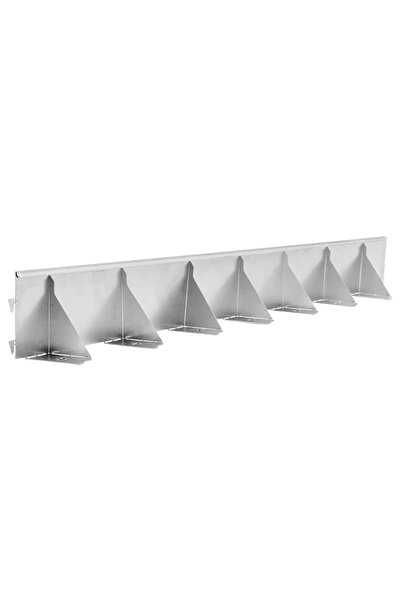 OEM Lawn border, 100 x 1014.5 mm, galvanized steel, 1.1 kg, silver