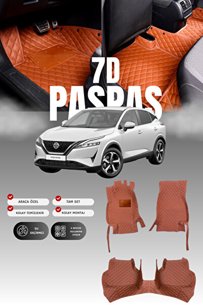 stiloto سجادة أرضية للسيارة من الجلد بتصميم حوض لنيسان قاشقاي هايبرد خفيف (20...