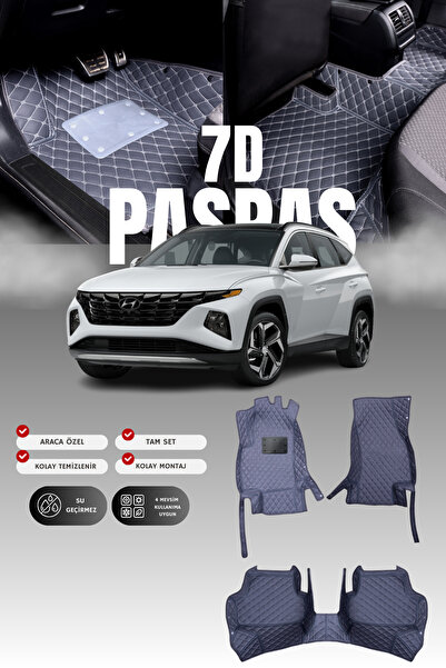 stiloto سجادة أرضية للسيارة من الجلد لهيونداي توسان (2020 وما بعدها) 7D |   ح...
