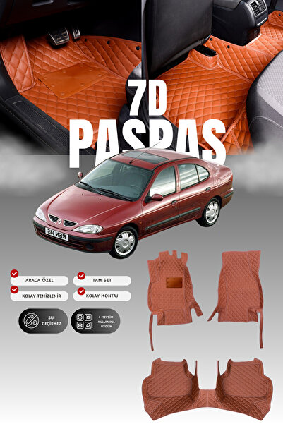 stiloto دواسة سيارة جلدية لرينو ميجان 1 (1996-2002) طراز 7D |   حماية كاملة، ...