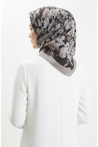 sefamerve Κεχριμπαρένιο κασκόλ με σχέδιο 70325-12 Βιζόν