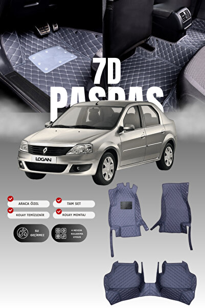 stiloto دواسة سيارة جلدية من 7 قطع لداسيا لوجان (2004-2012) |   حماية كاملة، ...