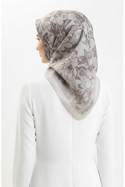 sefamerve Κασκόλ με σχέδιο κεχριμπαρένιο 70325-10 Μπεζ βιζόν