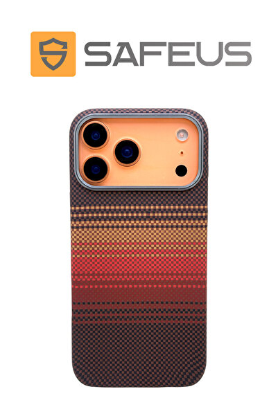 SAFEUS حافظة فاخرة لهاتف آيفون 17 برو ماكس مصنوعة من ألياف الكربون مع ميزة MagSafe، مقاومة للصدمات