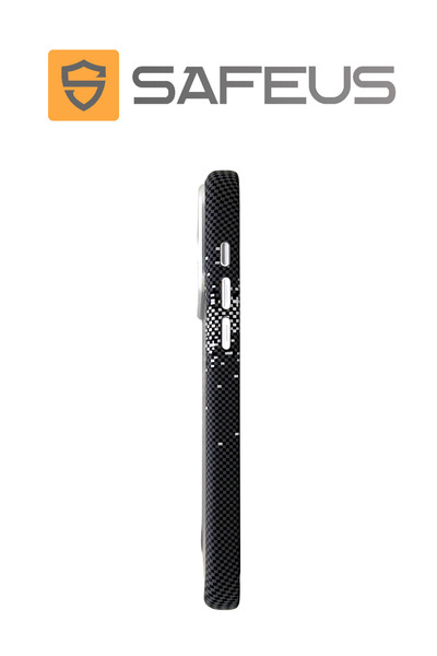 SAFEUS iPhone 17 Pro Max Carbon Fiber Magsafe Compatible Hard Shockproof Premium Case