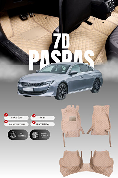 stiloto سجادة أرضية للسيارة من الجلد لبيجو 508 (2019 وما بعدها) 7D |   حماية ...